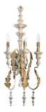 Persian White 3 Light Up Lighting Wall Sconce from the Motivo Collection - Style: 7314694