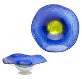 Cobalt Blue 19.75in. Large Art Glass Bowl - Style: 7314942