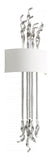Chrome Islet 2 Light Wall Sconce with White Shade - Style: 7645832