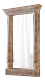 Burnt White 53.25 x 30 Bavaria Rectangular Wood Frame Mirror - Style: 7646734