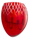 2Lt Red Etched Sconce -Ch - Style: 7667412