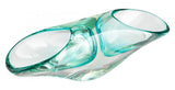 Sky Blue Zurina 14.75 Inch Wide Glass Decorative Bowl - Style: 7796090