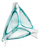 Sky Blue Aquata 9 Inch Diameter Glass Decorative Bowl - Style: 7796094