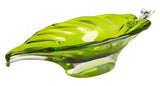 Green Never Leaf You 16.25 Inch Wide Glass Decorative Bowl - Style: 7796098