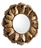Bronze Sunny Circular Iron Frame Mirror - Style: 7796266