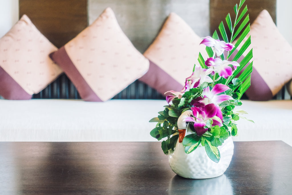 Add a dash of color to your home with silk flowers