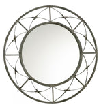 Rustic Gray Parker Rounded Mirror - Style: 7314784
