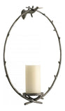 Raw Steel Branch Wall Candleholder - Style: 7314816