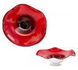 Red 19.75in. Large Art Glass Bowl - Style: 7314940