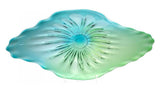 Turquoise Art Glass Plate - Style: 7314960