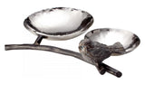 Silver / Bronze 10.5in. Bird Tray - Style: 7315110
