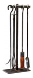 Raw Steel Lincoln Hearth Tools 5 Piece Set - Style: 7315314
