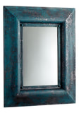 Ancient Blue Chinito Rectangular Mirror - Style: 7315504