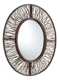Walnut Rossi Rounded Mirror - Style: 7316086