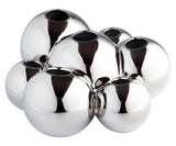 Chrome Bubbles 5.5 Inch Tall Ceramic Vase - Style: 7316876