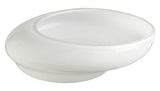 White Oyster 18.75 Inch Wide Glass Decorative Bowl - Style: 7317094