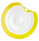 Yellow And Clear Cosmic 21.25 Inch Wide Glass Decorative Plate - Style: 7645744