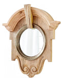 Natural 34.25 x 29.75 Mahogany Specialty Wood Frame Mirror Made in India - Style: 7646052