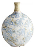 Blue And White Isela 16.5 Inch Tall Terracotta Vase - Style: 7646774