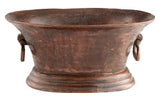 Old Vintage Copper Patagonia 20.25 Inch Wide Aluminum Vessel Made in India - Style: 7667330