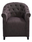 Charcoal Sultry 32 Inch Tall Wood Arm Chair - Style: 7795638