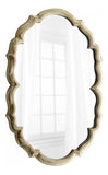 Silver 39.75 x 29 Banning Oval Iron and Wood Mirror - Style: 7796232