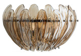 Chrome Aerie 3 Light Wall Sconce with Clear Shade - Style: 7796356