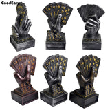 High Quality Casino Metal Poker Card Tournament Winner Trophy Cup Poker Trophy Poker Souvenirs Three Color